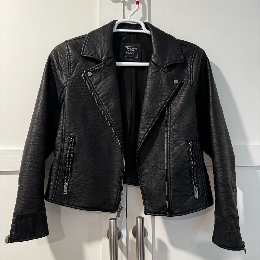 Abercrombie faux back leather jacket